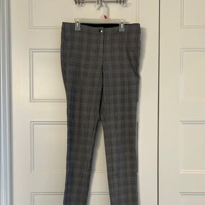 Women's Classic Gray Plaid Trousers